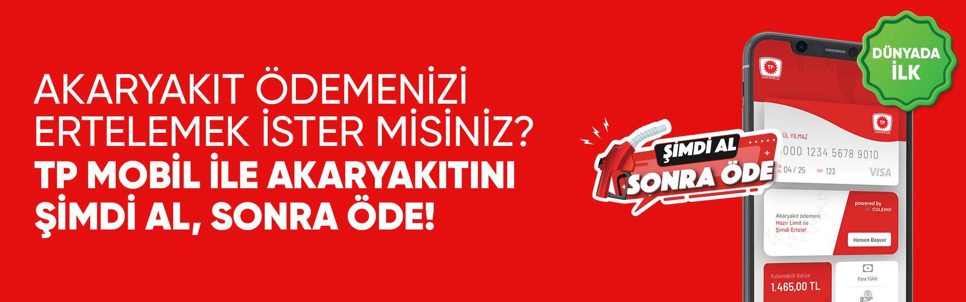 Akaryakıt ödemenizi ertelemek ister misiniz?